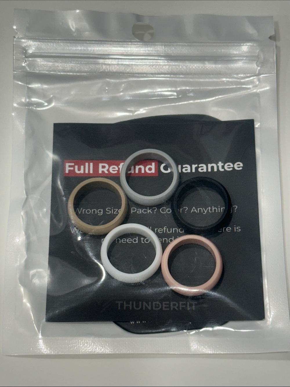 Silicone Ring Set of 5 Rings | Size 5
